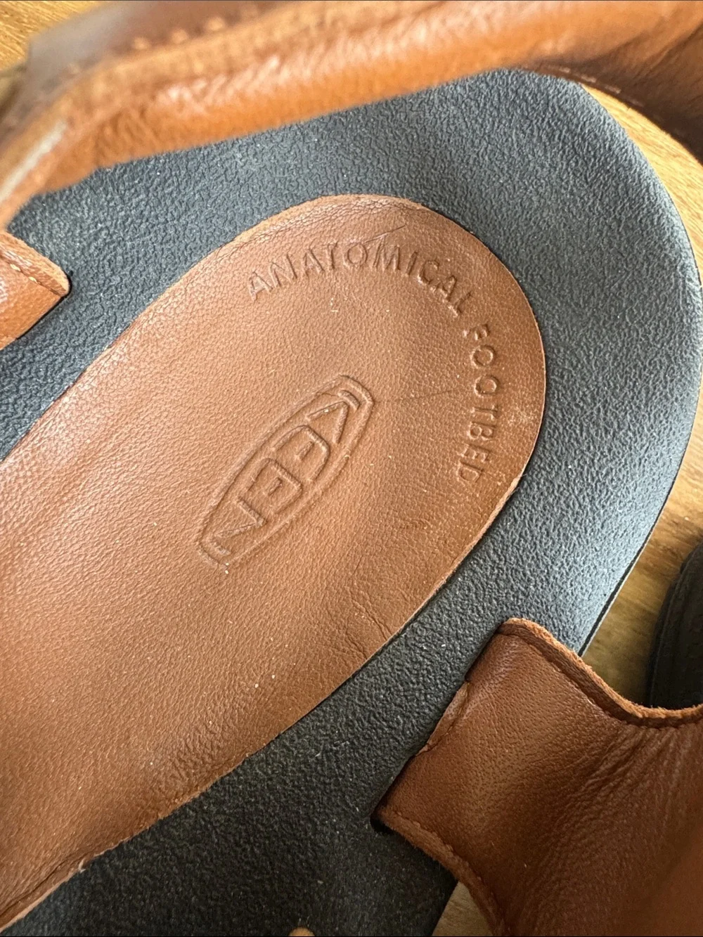 KEEN Men's Brown Leather Sandals 12